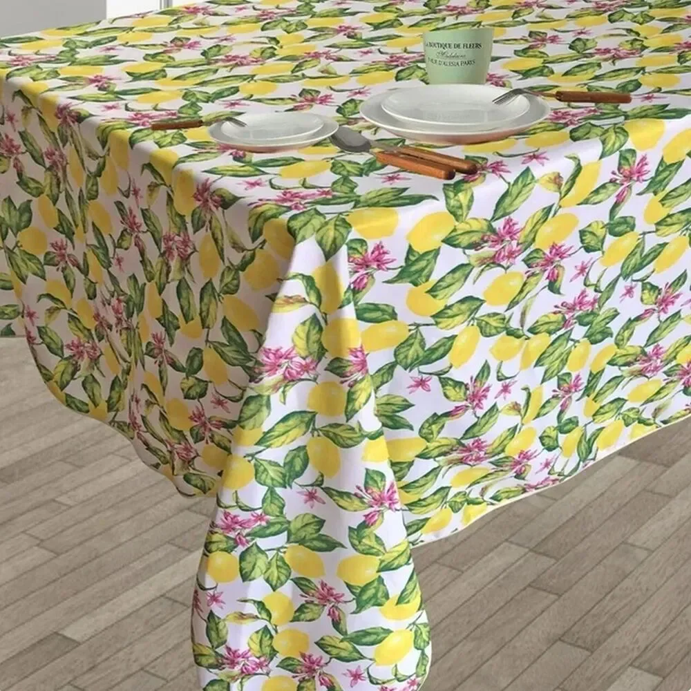 1 Printed Fabric Tablecloth, 52